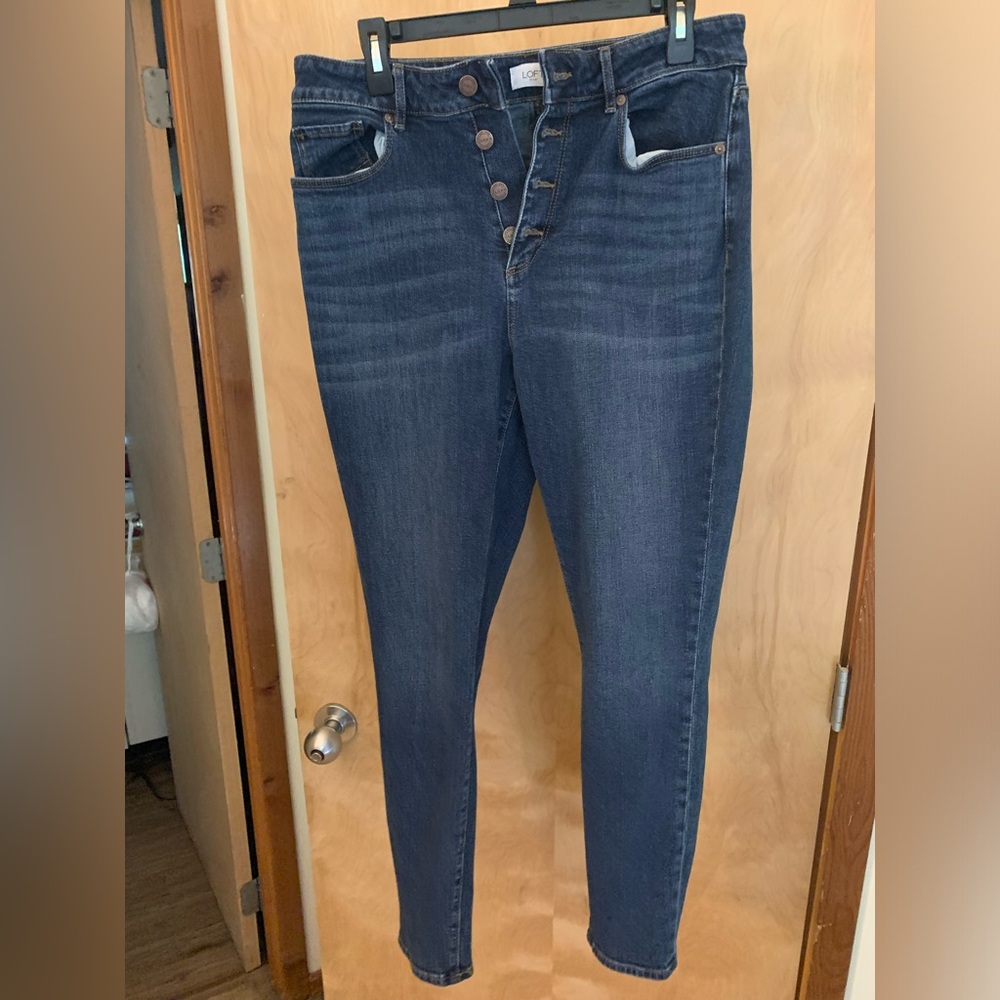Loft Curvy High Rise Skinny Jeans